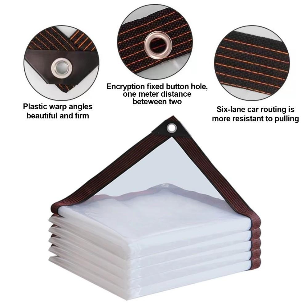 Waterproof Waterproof Tarpaulin Dust-proof Rainproof Cloth Transparent Rain Cover  Garden Use