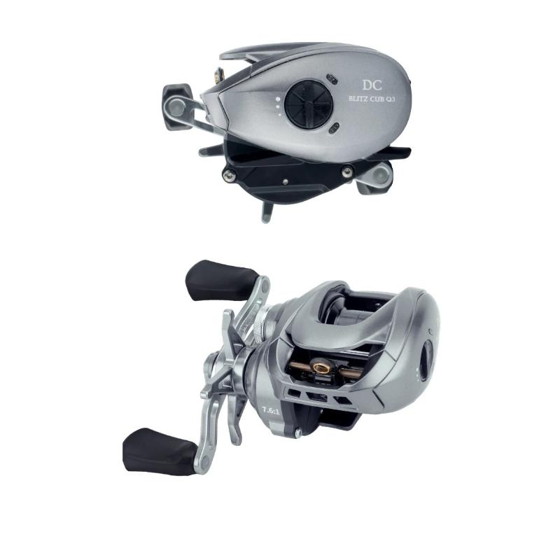 Portable Electromagnetic Flash Strike Cube Carbon Body Aluminum Gear Stainless Steel Ball Bearings Baitcasting Fishing Reel Casting Reel Lure Reel