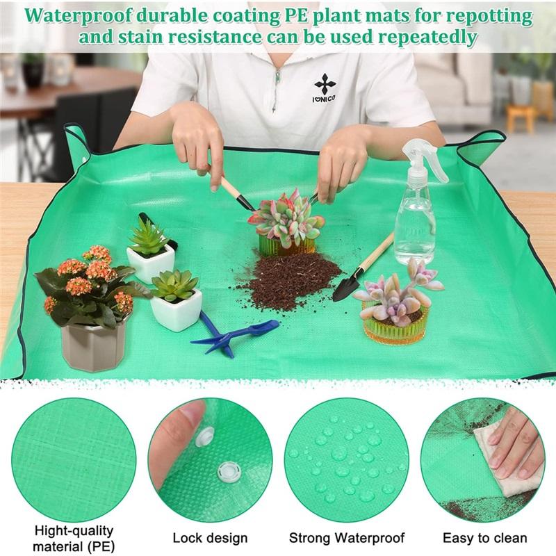 3PCS New Planting Mat 50cm-100cm Gardening Potting Pad Foldable Garden Plant Flower Pot Transplanting Waterproof Mats