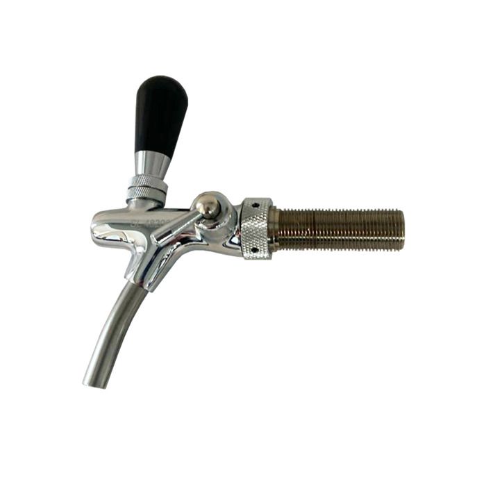 Robinet tireuse a biere, robinet compensateur - chromé, 7 mm version