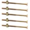 10 Set,Crib Screws Hardware Replacement Kit,  M6 X 100mm Bed Frame Bolts and Nuts Kit Hex Drive Socket Cap Screws