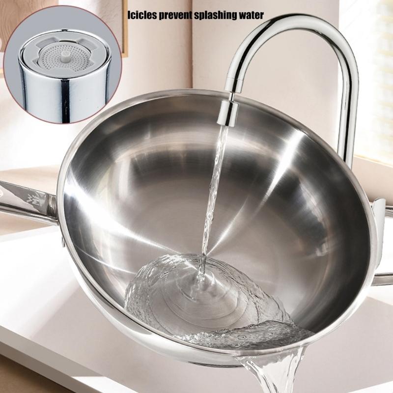 360 Degree Rotating Kitchen Faucet Extender Extension Nozzles Universals Faucet Aerator Splashes Filter Water Saving
