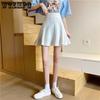 Chic Versatile Slim High-waisted Solid Umbrella Skirt Female Spring and Summer Personality Half-body Skirt Temperament A Line Skirt