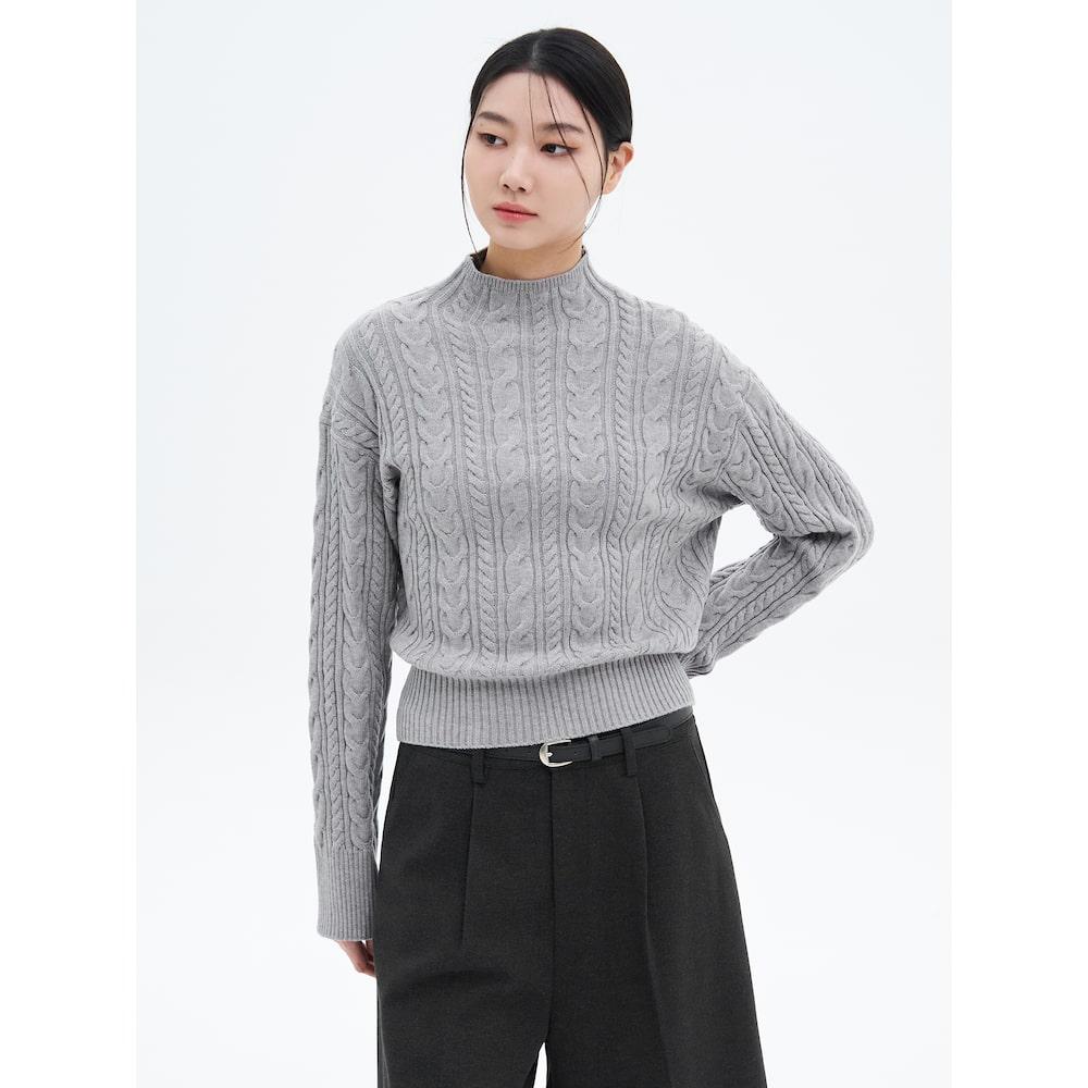 8Seconds Cable Pullover Gray Gray (Antique Silver)/M