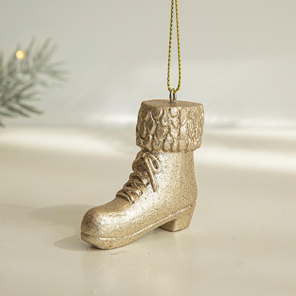 Gold Christmas Hanging Decoration Resin Hazelnut Pinecone Hanging Pendants Deer Horse Angel Soldier Christmas Tree Ornament