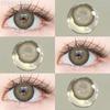 FUNSACHY 1 pár přírodně hnědých kontaktních čoček pro oči velké černé oči čočky korejská krása šedé zornice módní barevné oční kontakty
