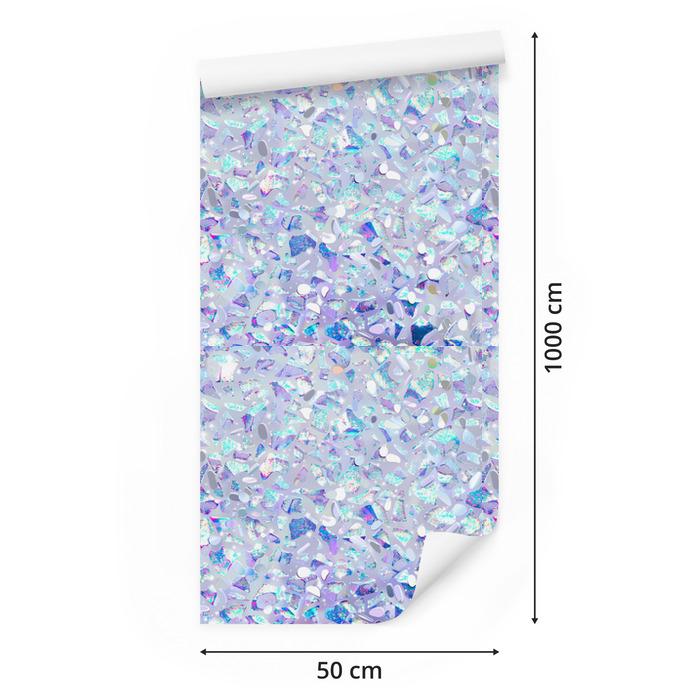 Iridescent glitter wallpaper in blue and azure for the living room and bedroom 50x1000
