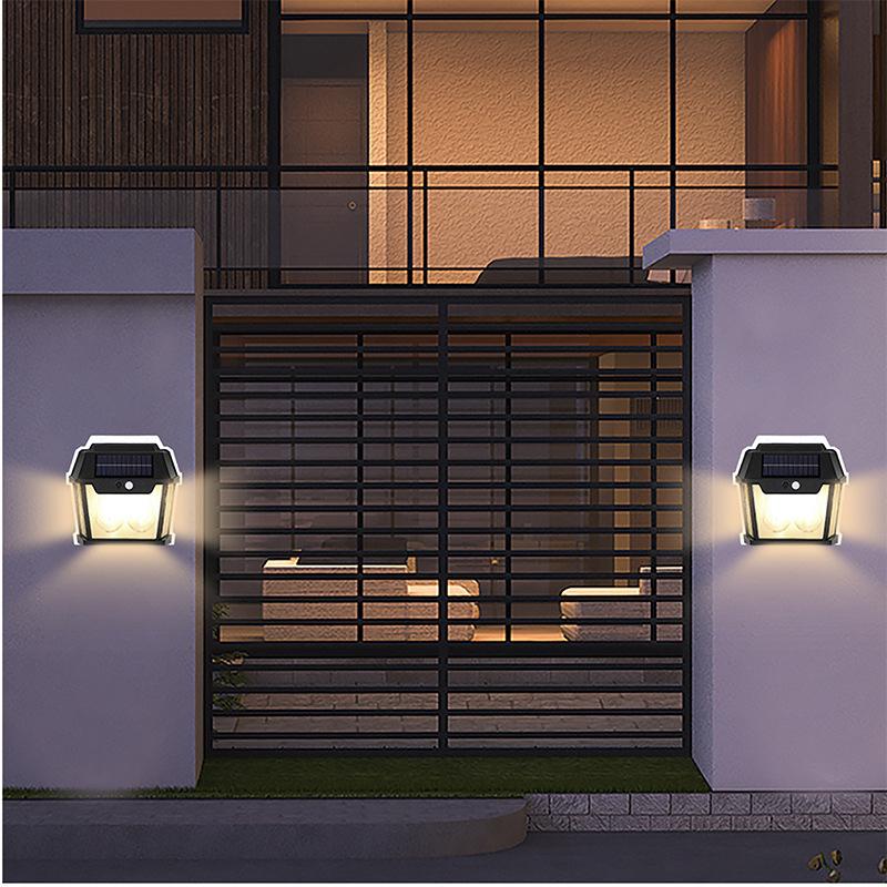 LED Solar Tungsten Light Human Body Induction Solar Wall Lamp Waterproof House Garden Yard Street Emergency Night Filament Lamps