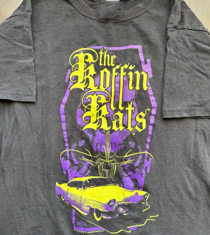 Vintage 2007 The Koffin Kats Band Short Sleeve Black All Size AM539 Unisex T-Shirt S