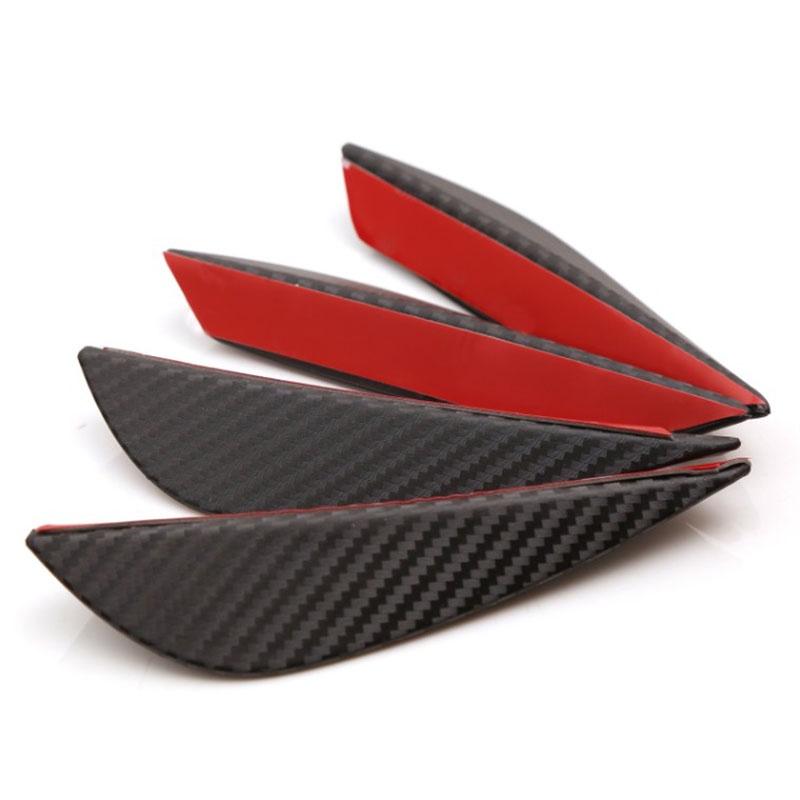 Car 4pcs Styling Universal Car Front Bumper Lip Fin Air Auto Body Kit