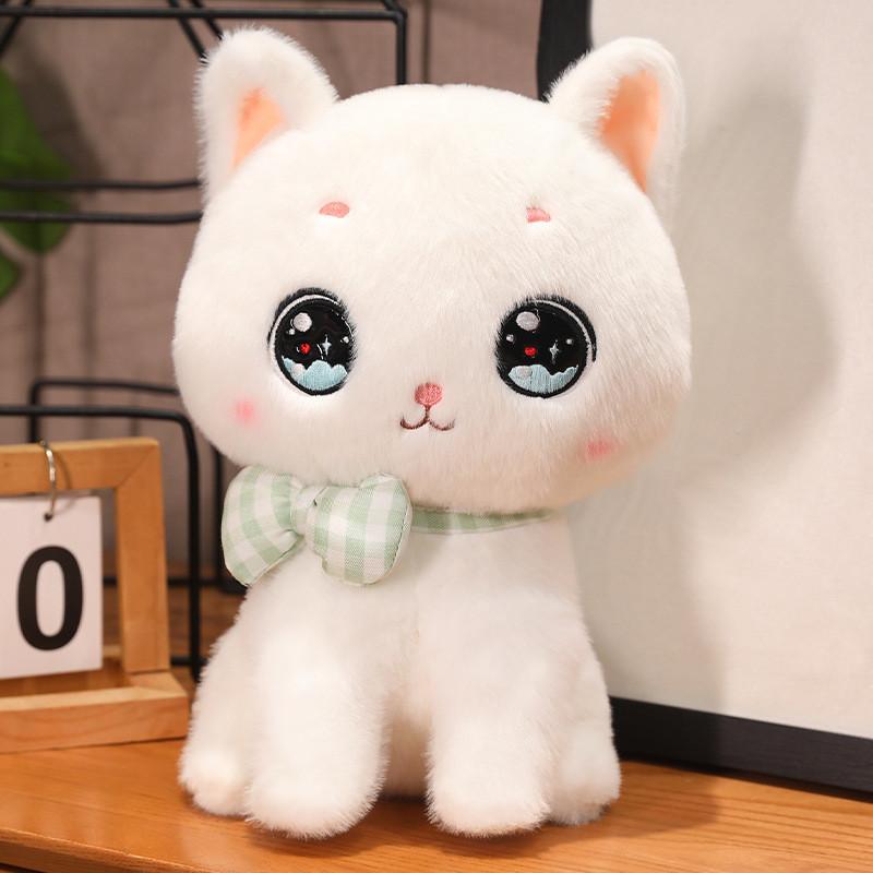 

Simulation Cat 8inch Plush Toy Stuffed Doll Cute Animal Girls Gifts Holiday белый