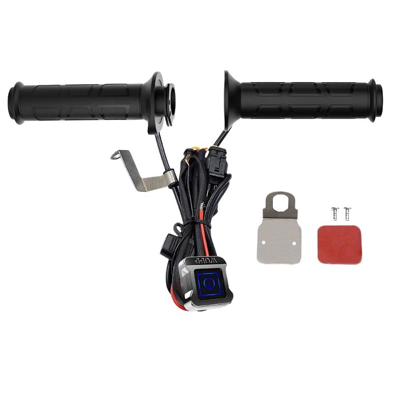 Electric Heated Handlebar Grips Cover Pad Motorcycle Heated Grips Easy Installation Motorbike Handlebar Heater Warmer 1