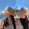 Spring and Summer Women's New Bowknot Fisherman Hat Suitable for Outdoor Travel Multi-Function Sunshade Cap and Sunscreen Cap