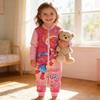 Kpop Demon Hunter Cartoon Toddler Sweater Pants Set With Cotton Blend Fabric For Kids Age 3 To 8