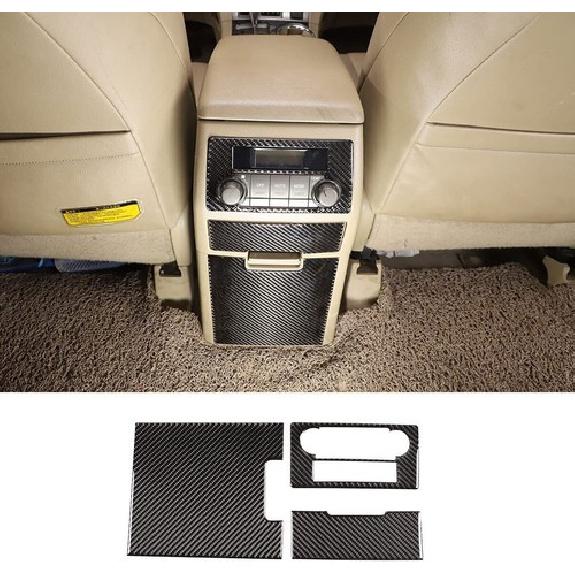 3X For Toyota Highlander Carbon Fiber Rear Air Vent Outlet Cover Trim 2009-2013