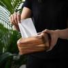 1Pc Durable Wooden Tissue Box Cover Large Capacity Elegant Tissue Storage Box Simple Napkin Dispenser Fo Homestay