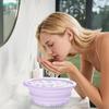 Portable Silicone Foldable Face Ice Bath Bowl Facials Wash Basin