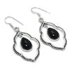 Black Onyx Gemstone Handmade 925 Sterling Silver Jewelry Earring 2.17" KJ-759