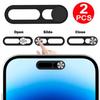 1-2 Bucăți Capac Negru pentru Webcam pentru iPhone Anti-hacker Obturator Protecție Confidențialitate Scut Glisant Anti-spionaj pentru Cameră Smartphone Laptop