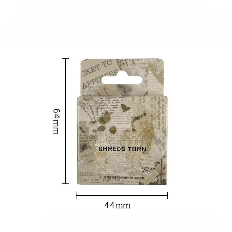 46 Pieces/box Shards Tearing Apart Boxed Stickers Student Stationery Decorative Materials Handmade DIY Decorative Collages