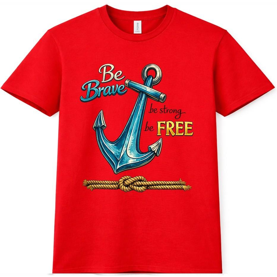 Anchor TShirt Nautical Graphic Tee Sailor Navy Sea Boat Inspirational Gift Top S