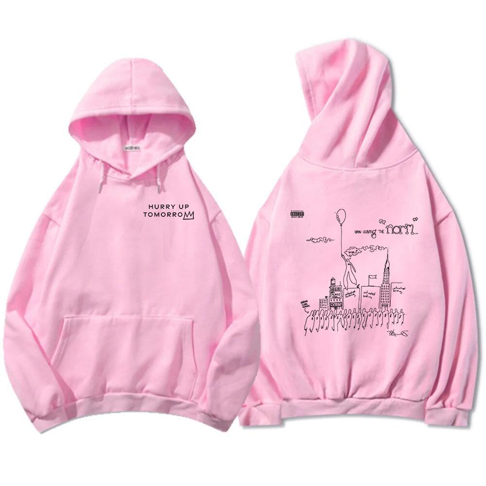 Men Clothes TheWeekend Hurry Up Tomorrow Album Hoodies Unisex Streetwear Sudaderas Hombre Round Neck Pullovers
