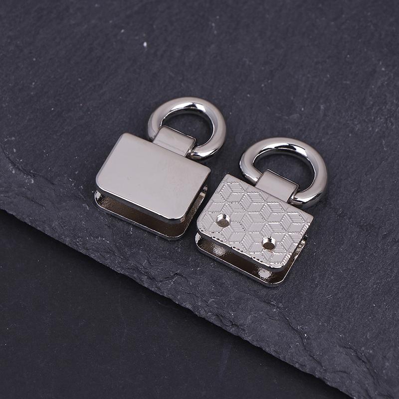 2Pcs Metal Bag Side Edge Hang Buckle Clip With D Rings For Diy Leather Craft Bag Strap Belt Handle Shoulder Crossbody Bag Parts