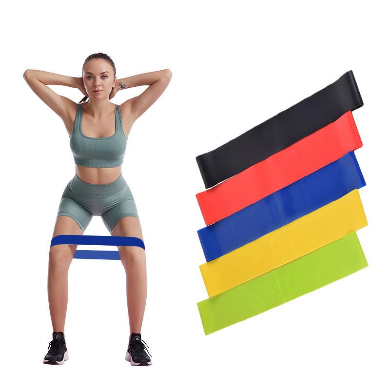 2023 New Portable Fitness Workout Equipment Rubber Resistance Bands Yoga Gym Elastic Gum Strength Pilates Women Weight Sports