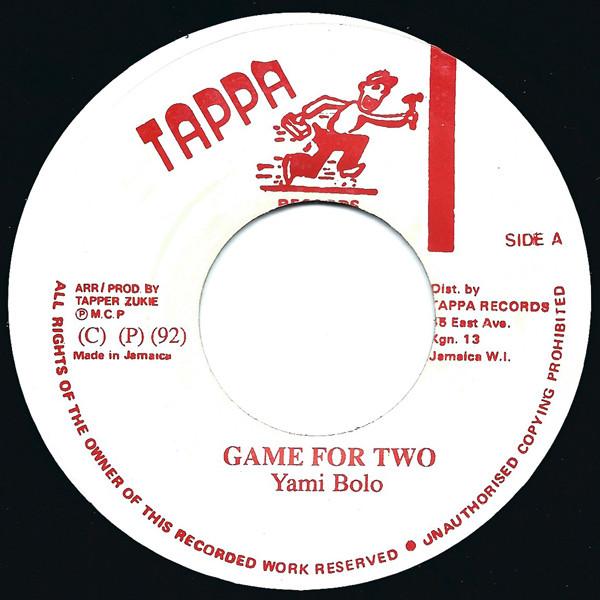 

7-дюймовая пластинка YAMI BOLO Игра для двоих NONE Tappa Records 1992 Ямайка Регги Ска Даб Б/у