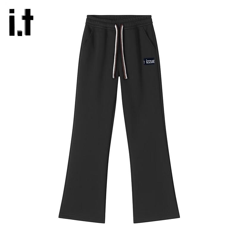 Izzue Unisex Spring/Autumn Straight-Leg Casual Pants