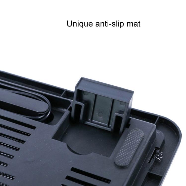 N19 USB Powered Portable Silent Fan Laptop Cooling Pad Stand (Black)