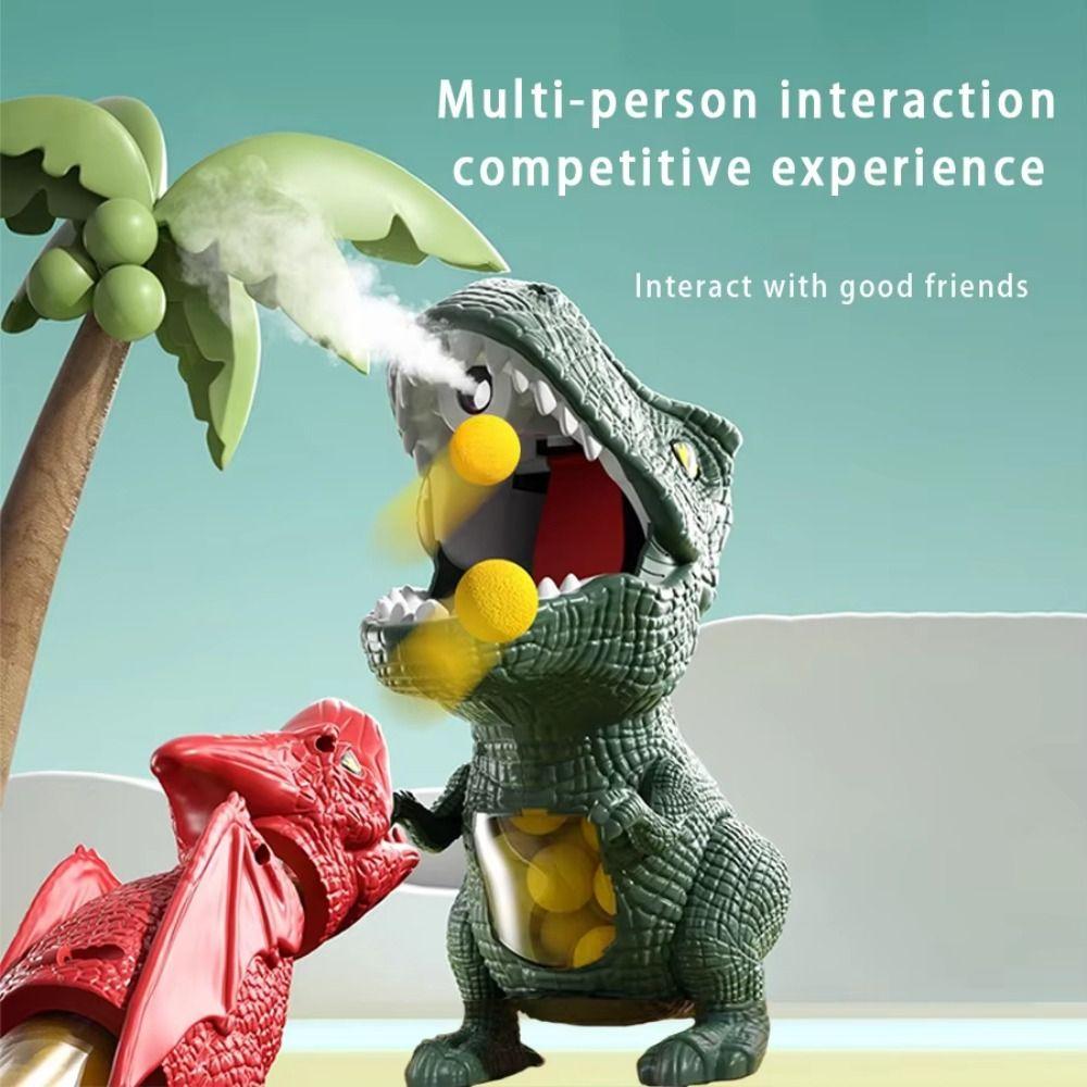 Soft Ball Design Dinosaur Launch Ejector Competition Feature Pneumatic Soft Ball  Children Play