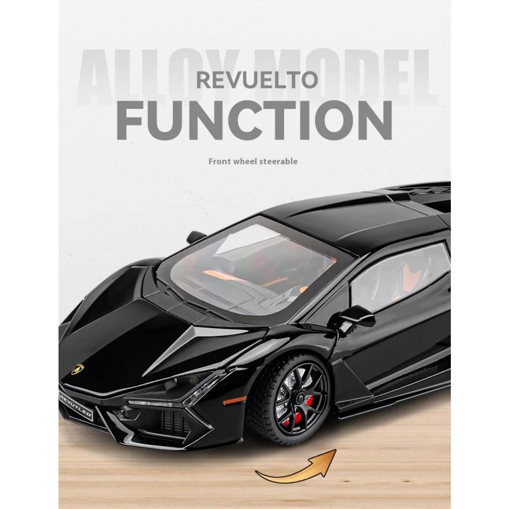 1/24 Lamborghini Revuelto Supercar Alloy Diecast Model Children's Toy Kids Gift Birthday Present for Boys Collection Decoration