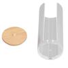 Transparent Makeup Cotton Swabs Holder Decorative Cosmetic Pads Container  Bathroom