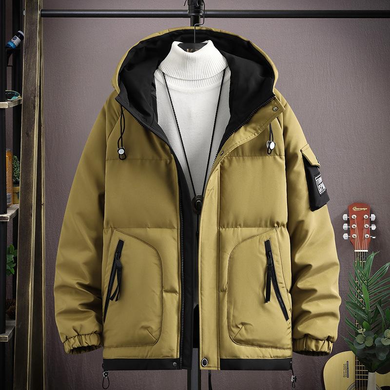 Men's Winter Jacket Cotton Thickened Warm Coat Fashion Casual Loose Comfortable High Quality Fabric Down Jacket
