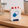 Portable Pill Organizer Box, Small Travel Medicine Organizer, Moisture-proof Moisture Proof Case Pocket Tablet Case, for Daily Health Supplements