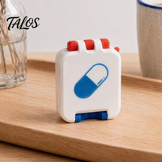 Portable Pill Organizer Box, Small Travel Medicine Organizer, Moisture-proof Moisture Proof Case Pocket Tablet Case, for Daily Health Supplements