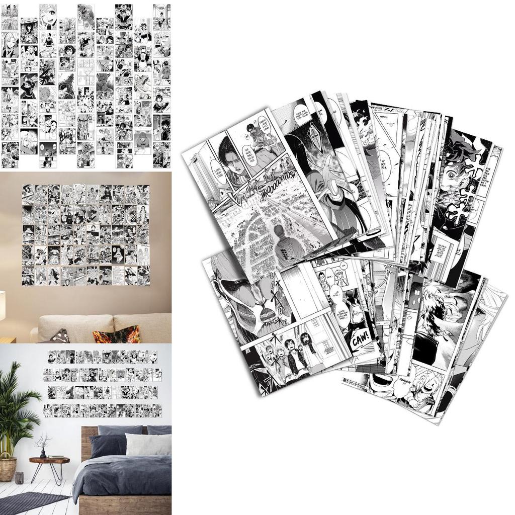 Japanese Popular Anime Self-adhesive Wall Stickers Wallpaper For Vibrant Room Decoration