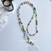 Adjustable Crossbody Lanyard Strap Gravel Bead Anti-Theft Lanyard Durable Mobile Phone Lanyard