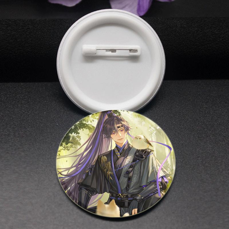 32/44/58mm Handmade Tinplate Plastic Badge Ashes of The Kingdom Brooches for Collar Clothes Backpack Jewelry Fans Gifts Card Games