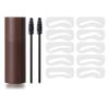 Eyebrow Stamp Kit 10 Stencils 2 Brushes Waterproof Sweatproof Lasting Eyebrow Makeup Powder