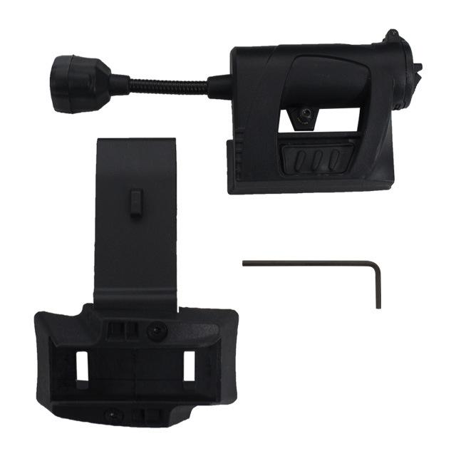 

Outdoor Tactical Helmet Lamp Base with Three Color Lighting Modes Energy Saving Design for Enhanced Visibility чорний