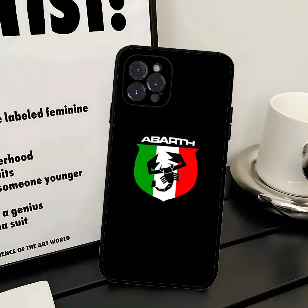 A-AbarthS-S Logo Phone Case For Iphone 17 Air 16 15 14 13 12 11 Pro Max 16 15 14 Plus TPU Soft Case