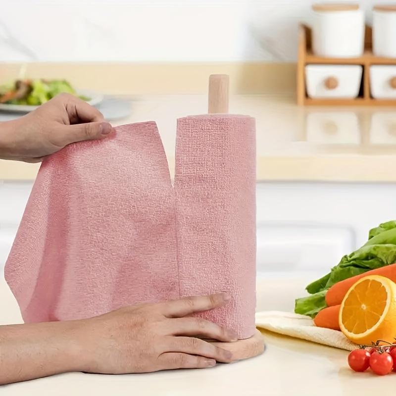 20pcs/1roll Reusable Microfiber Cleaning Cloths, Absorbent & Rust-Proof Kitchen Towels, Multipurpose Household Cleaning Supplies