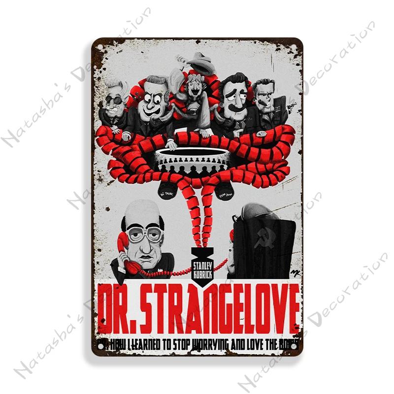 

British Movie Poster Dr. Strangelove Metal Sign Retro Metal Poster Home Cafe Club Shop Home Bar Metal Plaque Industrial Decor 20x30cm（7.8x11.8inch）