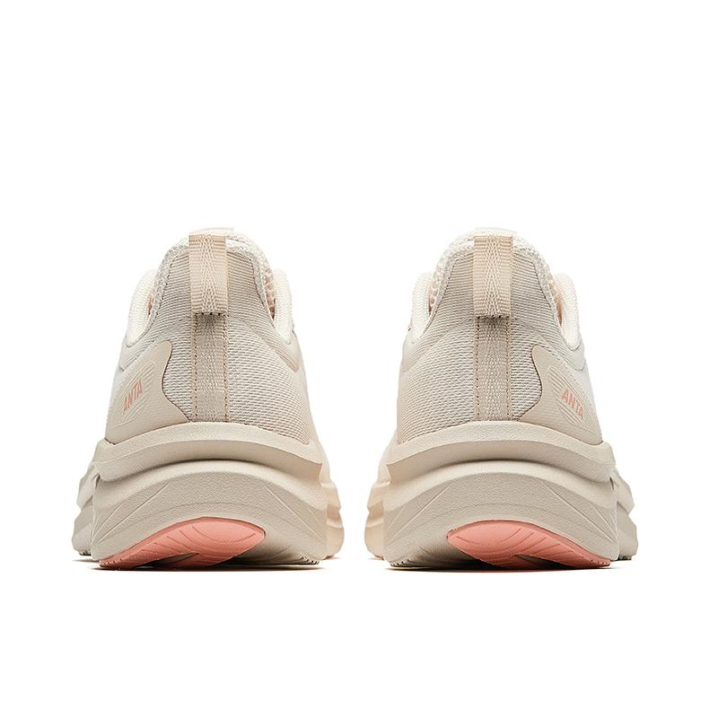 Anta Comfortable Fashionable Non-Slip Wear-Resistant Breathable Low-Top Casual Running Shoes Women sneaker Beige 922515514-2