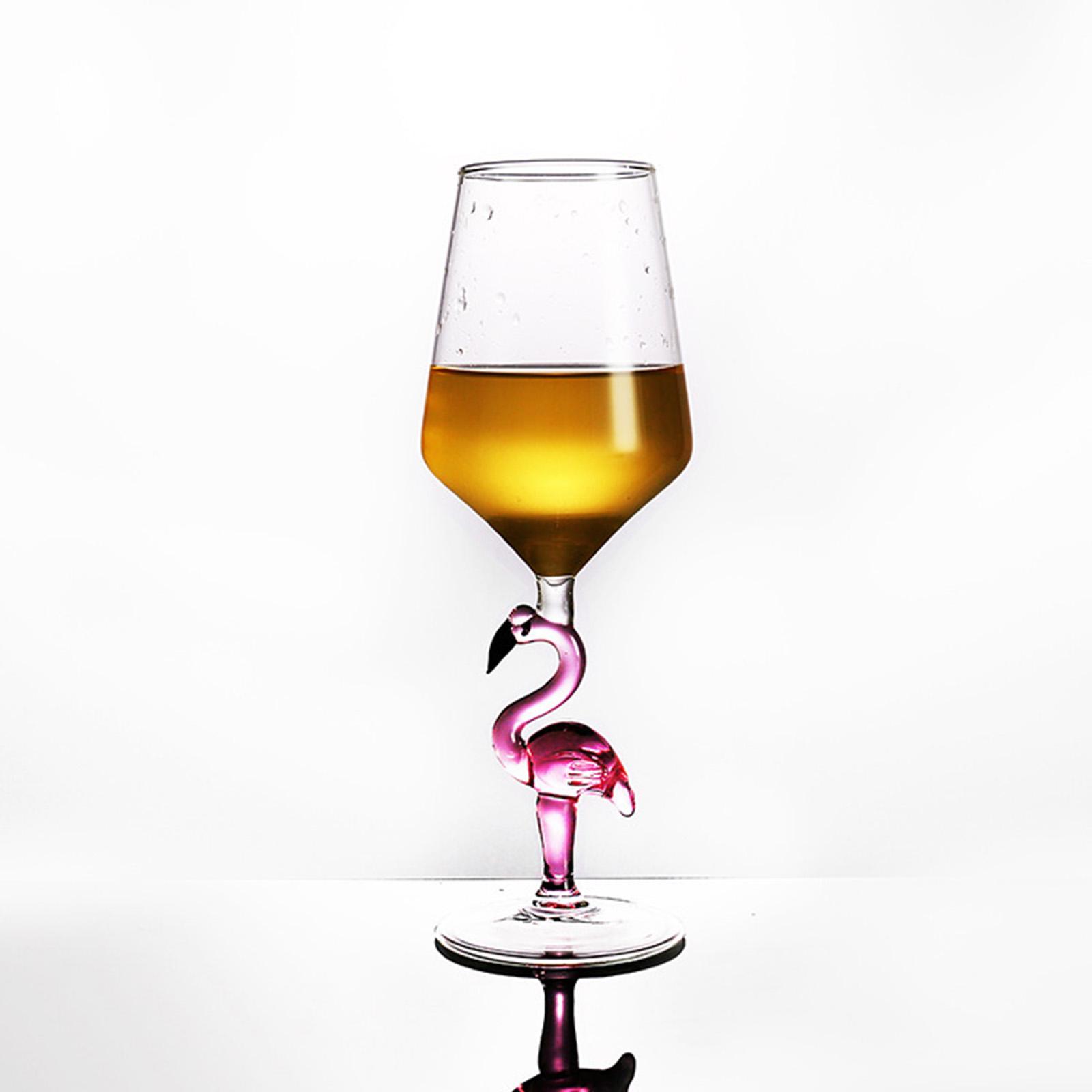 Pink Flamingo Martini Goblet Cocktail Glass for Celebration Cocktail Birthday 330ML