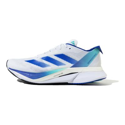 Adizero Boston 12 Scarpe da Corsa Comode Leggere Ammortizzanti Antiscivolo Resistenti Supporto Sneakers Unisex Bianco Blu JR2731
