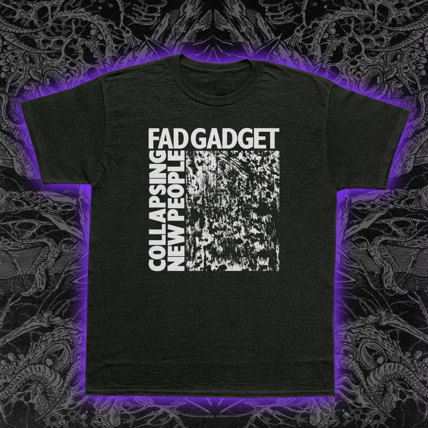 Fad Gadget Collapsing New People T-Shirt Mens Womens Tees Top Industrial Synth Pop Post-Punk Music 4XL