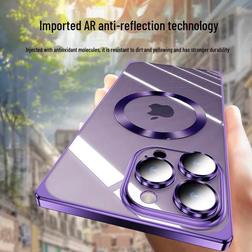 

15 Pro Max Lens Film iPhone 13/14 Прозрачный магнитный чехол с полным покрытием
